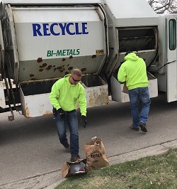 City of Oconto blue garbage bag prices starting January 1, 2023